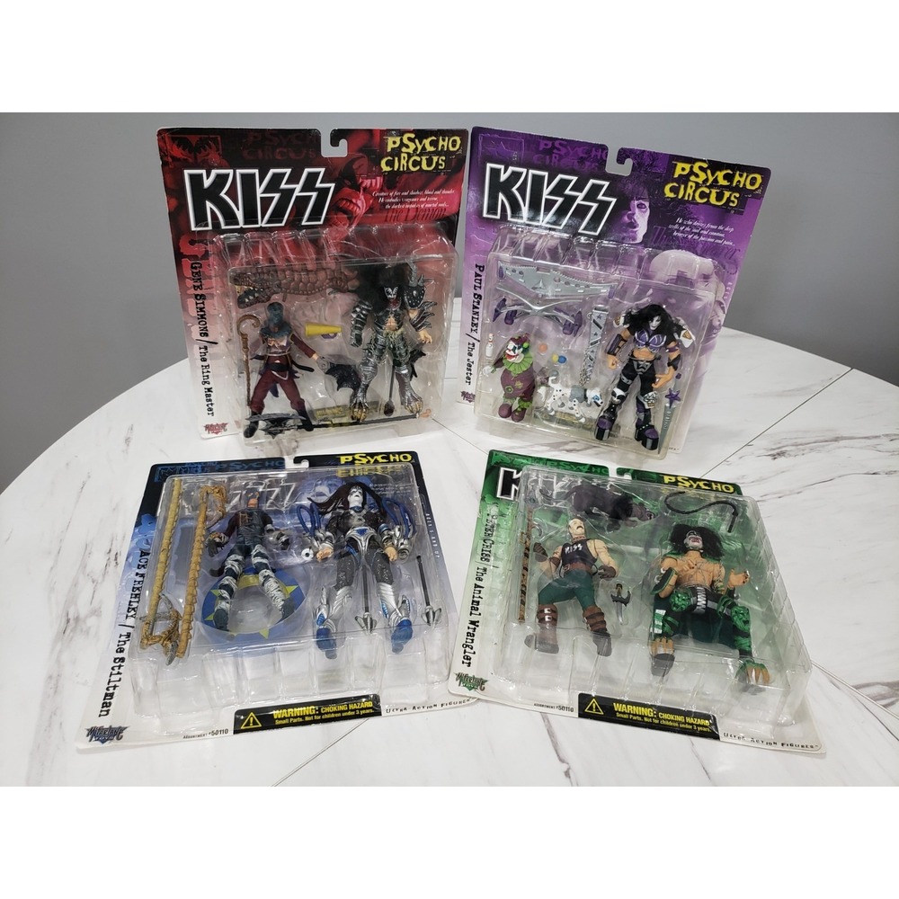 McFarlane‎ Toys KISS Psycho Circus Action Figure Set Collectible Figures 95115